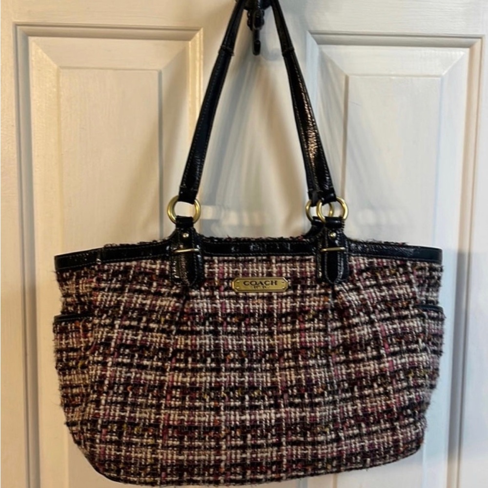 Vintage Coach Tweed purse